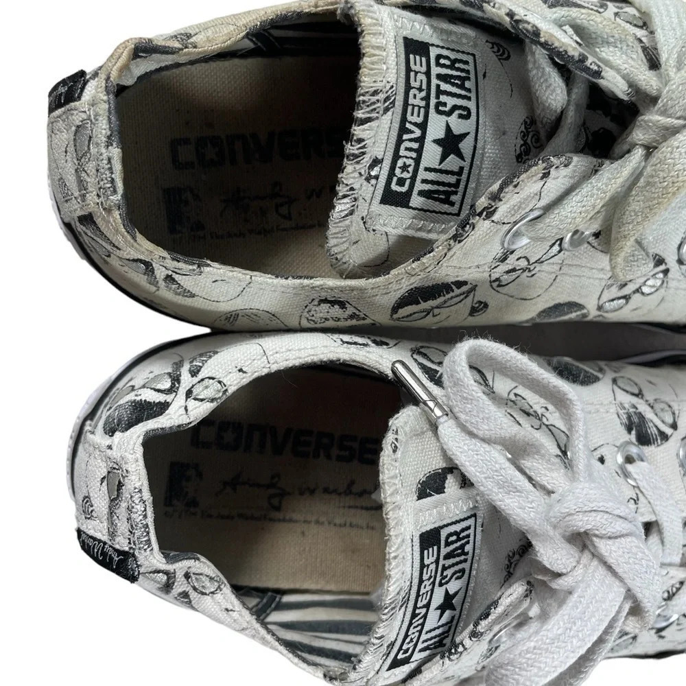 Converse x Andy  Warhol Low Top Sneakers size 9 - Picture 10 of 10